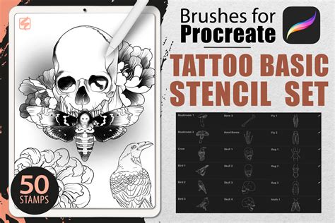 1k) 8. . Tattoo procreate stamps free
